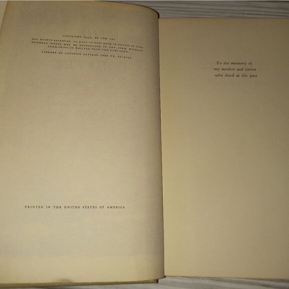 The Wonderful Country By Tom Lea 1952 Vintage Hardcover Book Western - Picture 6 of 9
